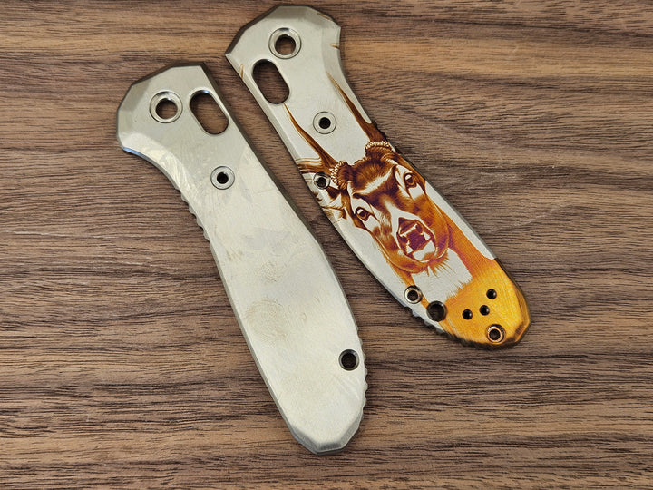 CLR Benchmade Griptilian 550<br>Titanium Standard<br>Animal engraved