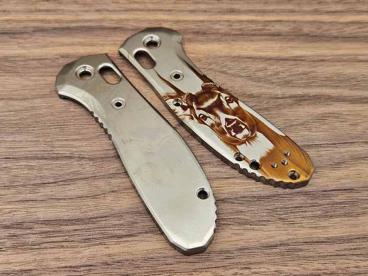 CLR Benchmade Griptilian 550<br>Titanium Standard<br>Animal engraved