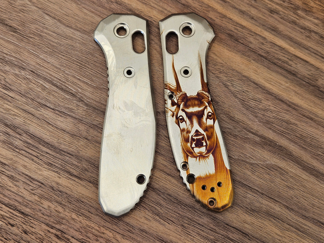 CLR Benchmade Griptilian 550<br>Titanium Standard<br>Animal engraved