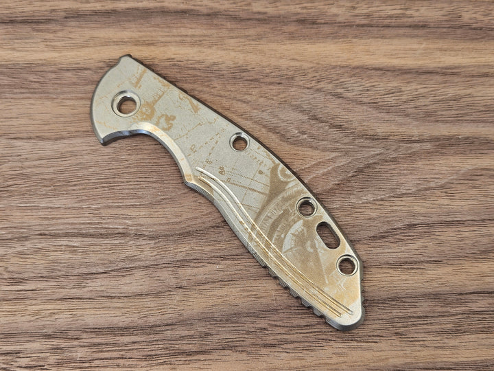 CLR<br>Hinderer XM 18 3.5 Titanium Standard Pirate Heat ano