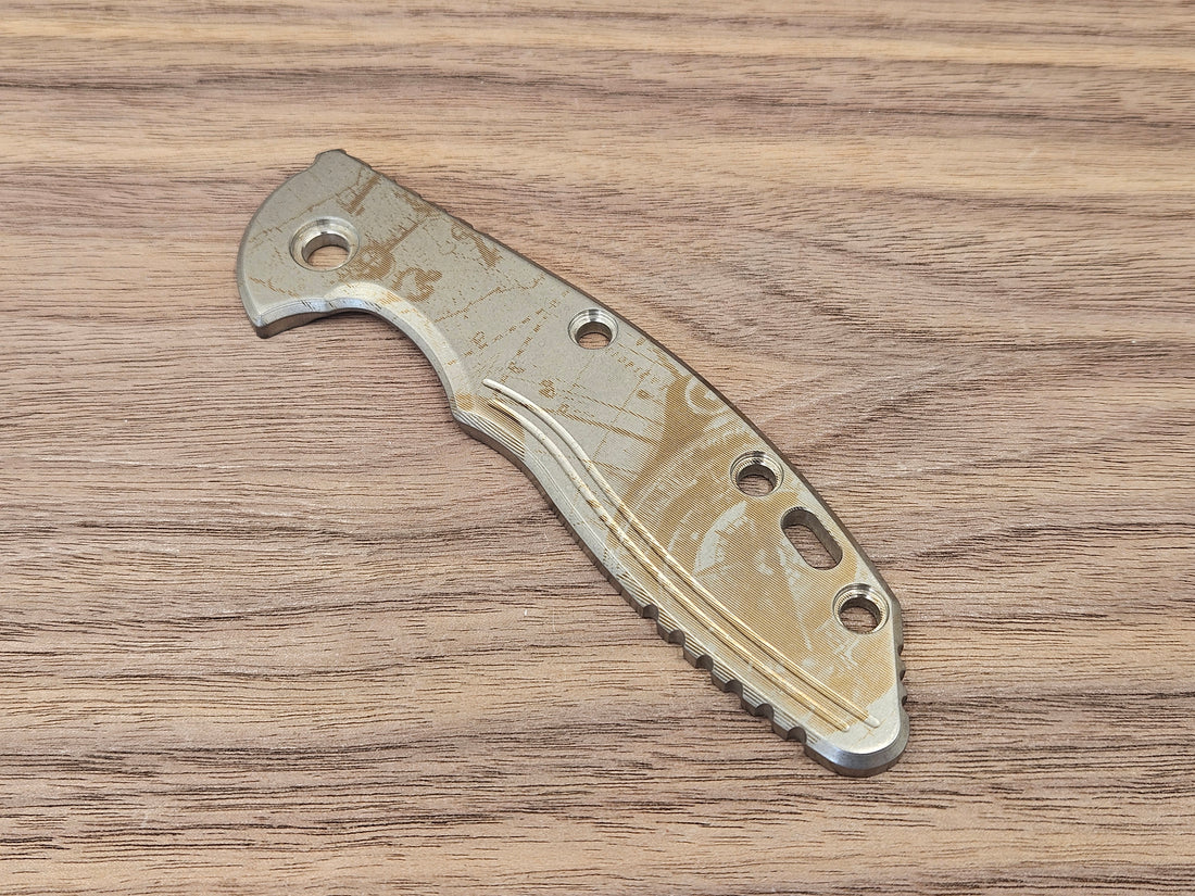 CLR<br>Hinderer XM 18 3.5 Titanium Standard Pirate Heat ano