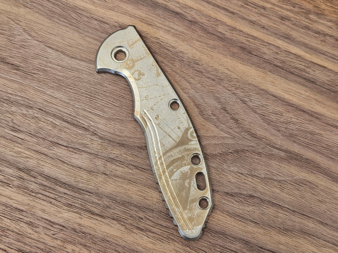 CLR<br>Hinderer XM 18 3.5 Titanium Standard Pirate Heat ano