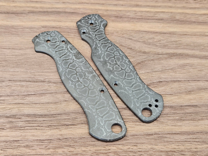 CLR Spyderco Paramilitary 2<br>Zirconium Standard Reptilian
