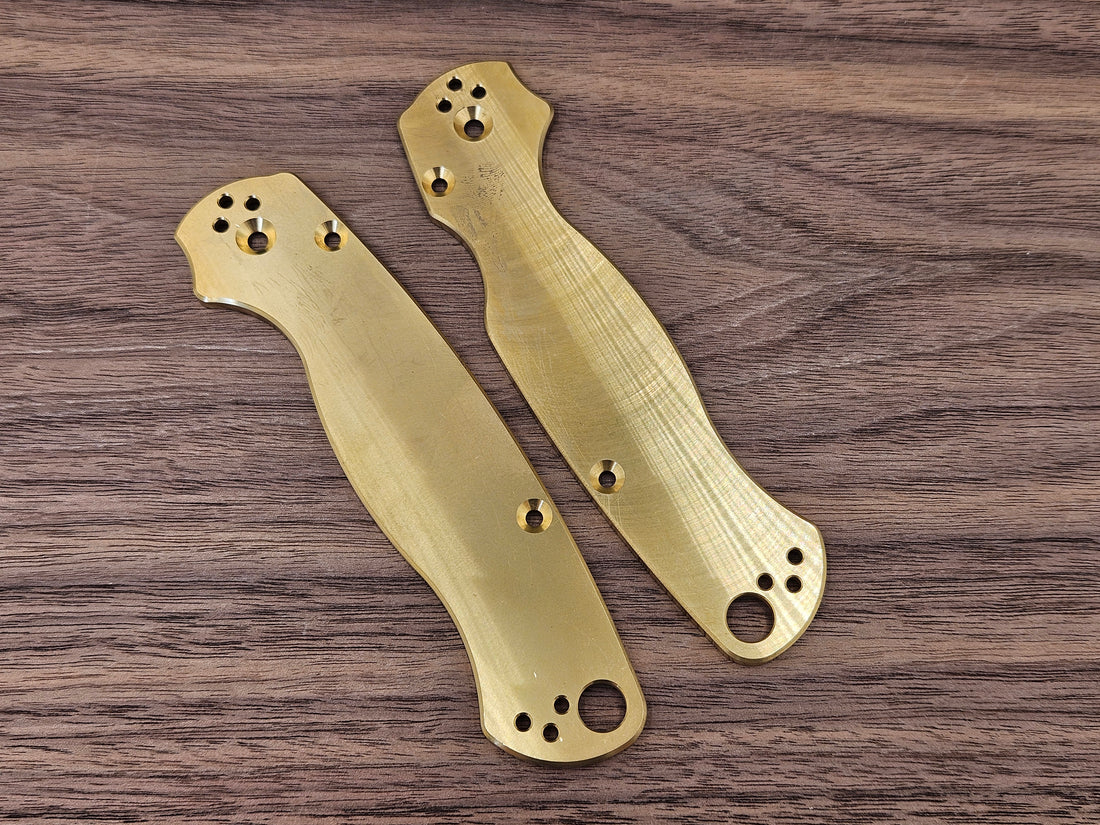 CLR Spyderco Paramilitary 2<br>Brass Standard