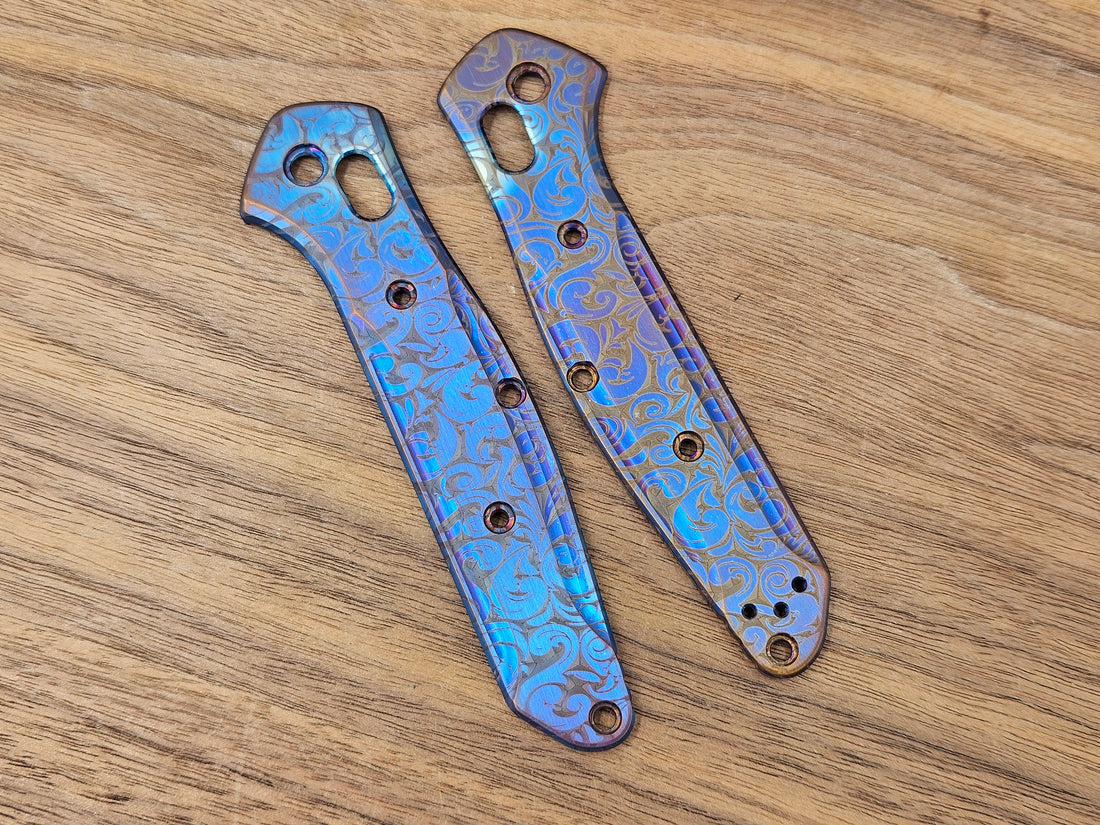 CLR Benchmade 940 Osborne<br>Titanium Standard Victoria Flamed