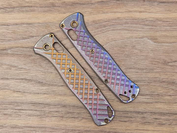 CLR Benchmade Bugout 535 Titanium Frag<br>Rainbow Stone Washed