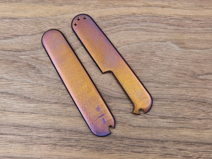 CLR Swiss Army 91mm<br>Titanium Standard Memorial Day Orange Purple Flamed