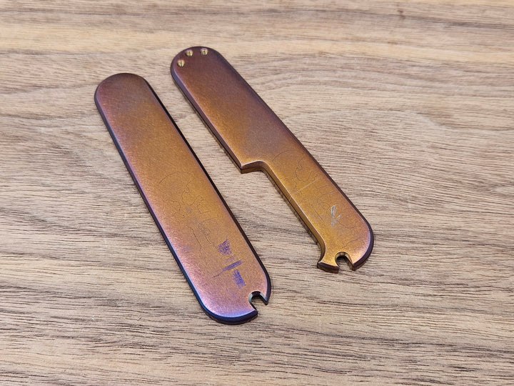 CLR Swiss Army 91mm<br>Titanium Standard Memorial Day Orange Purple Flamed