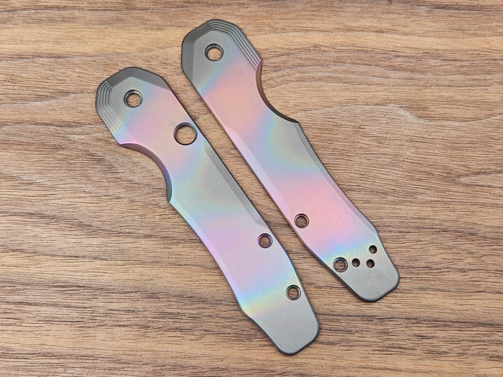CLR Spyderco Smock<br>Zirconium Standard Oil Slick Black