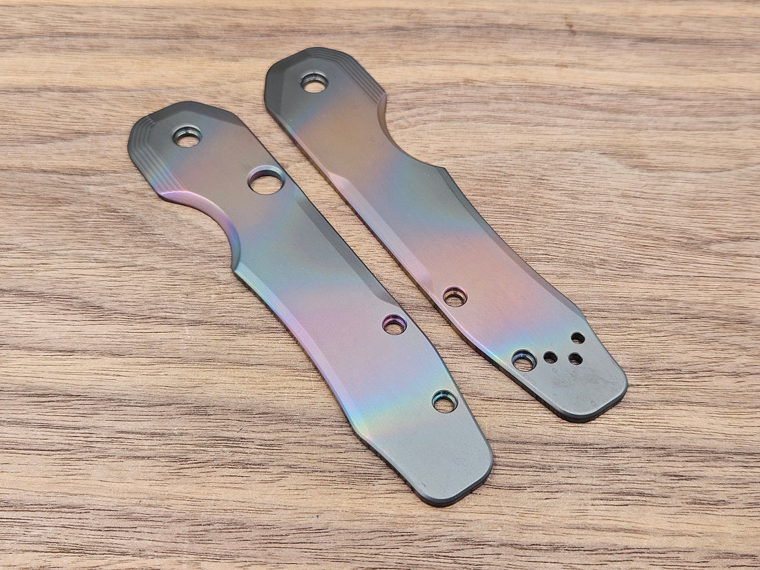 CLR Spyderco Smock<br>Zirconium Standard Oil Slick Black