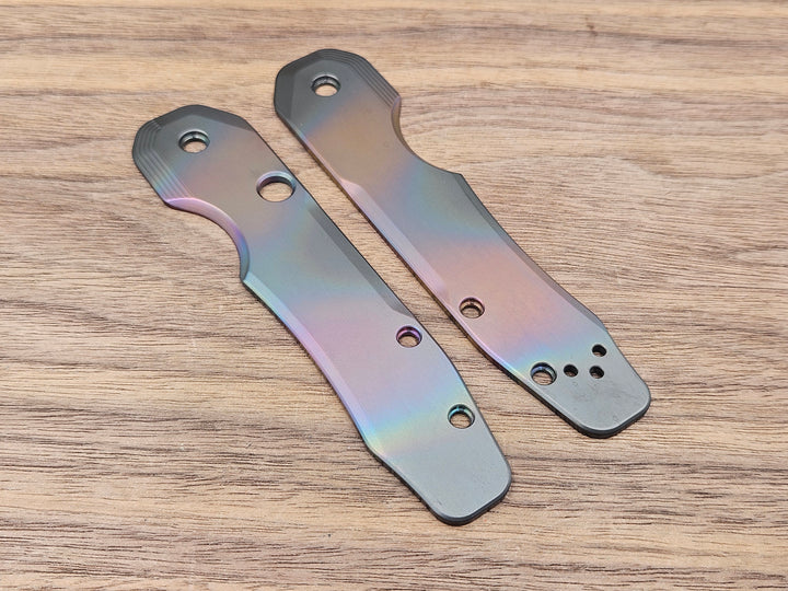 CLR Spyderco Smock<br>Zirconium Standard Oil Slick Black