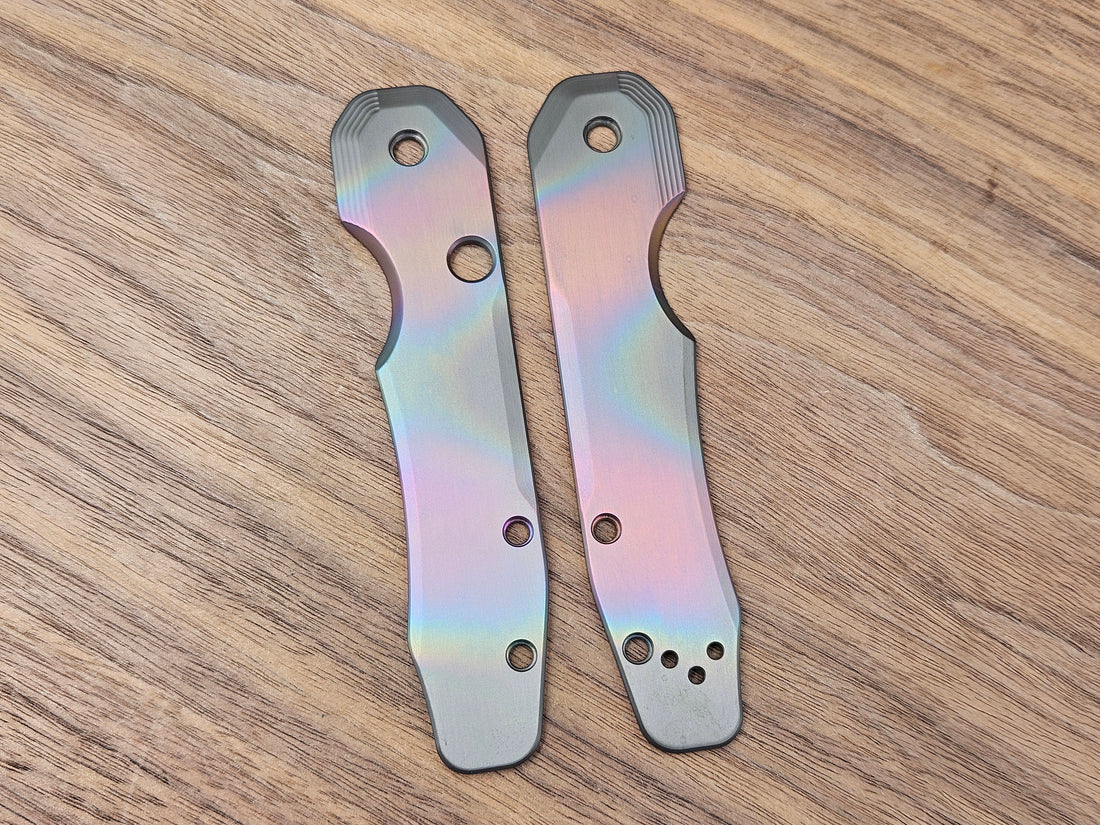 CLR Spyderco Smock<br>Zirconium Standard Oil Slick Black