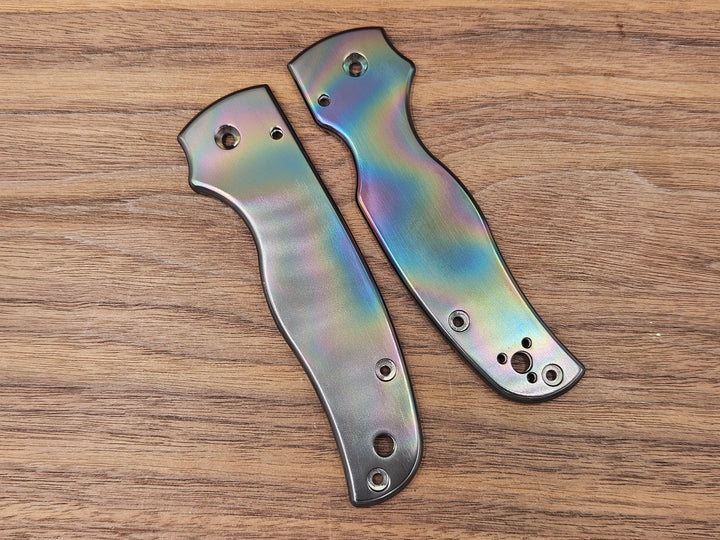 CLR Spyderco Shaman<br>Zirconium Standard Polished Oil Slick Black