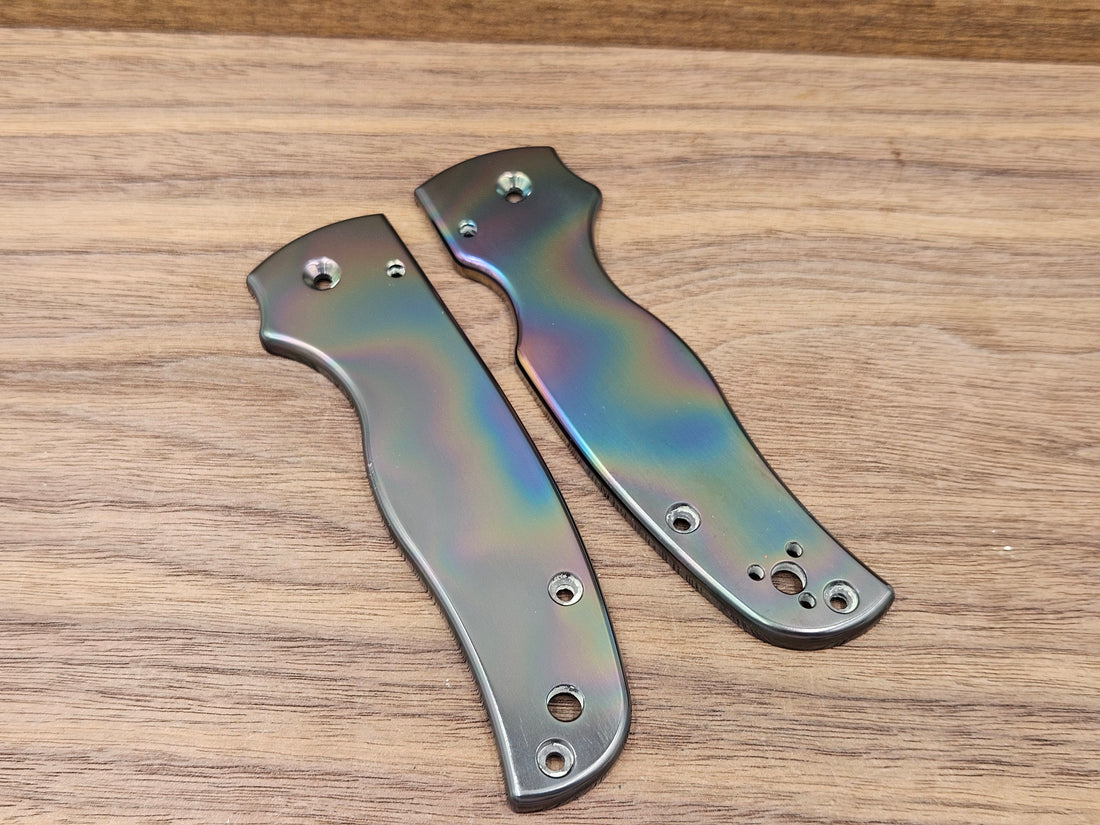 CLR Spyderco Shaman<br>Zirconium Standard Polished Oil Slick Black
