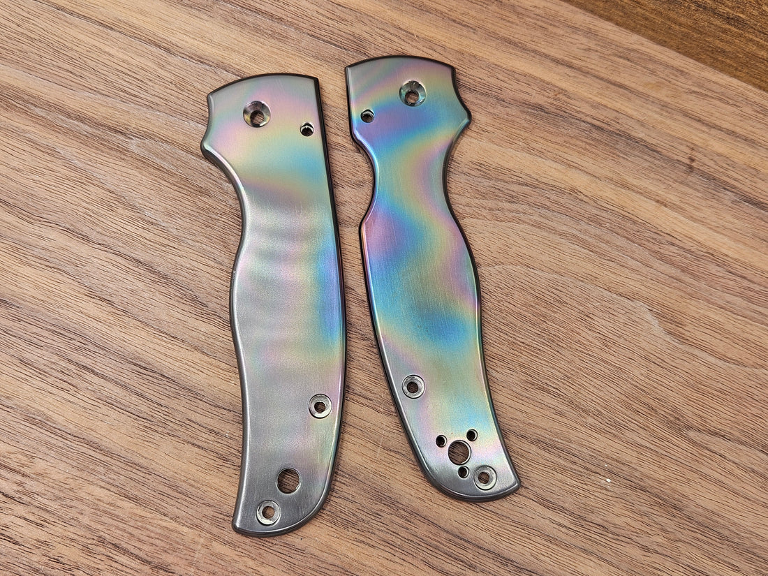 CLR Spyderco Shaman<br>Zirconium Standard Polished Oil Slick Black