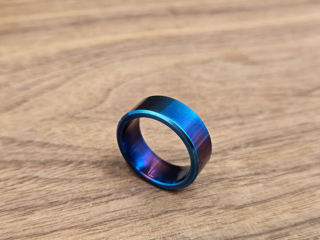 CLR Ring Essential Titanium Flamed size 8