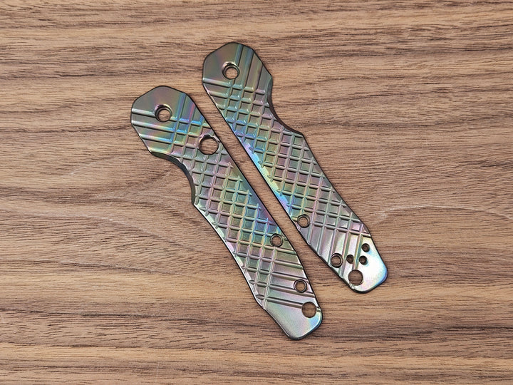 CLR Spyderco Smock<br>Zirconium Frag<br>Oil Slick Polished