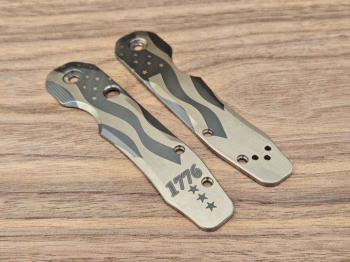 CLR Spyderco Smock 2.0<br>Titanium Standard J4th 1776 engraving