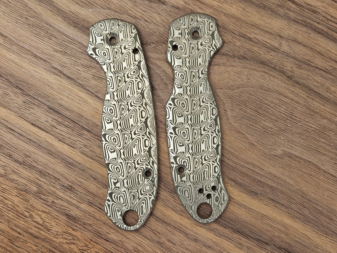 CLR Spyderco Paramilitary 3<br>Titanium Standard Dama Aegr