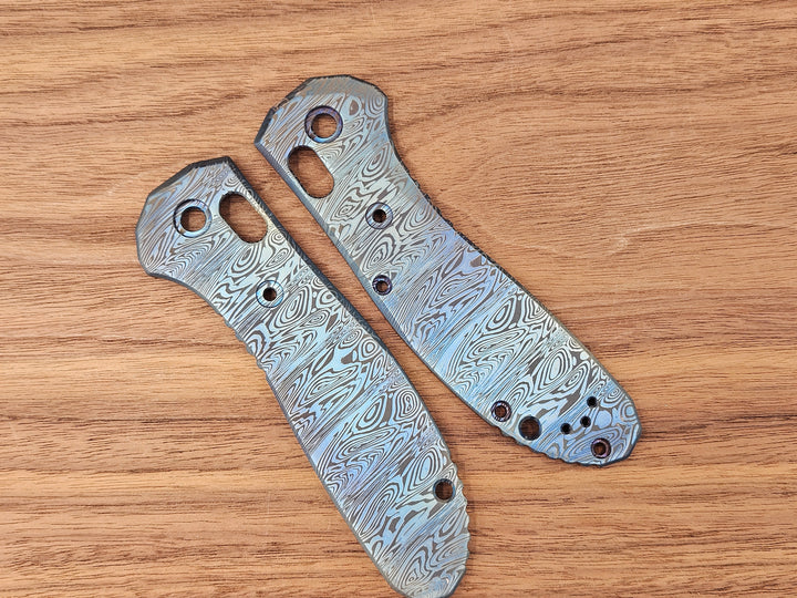 CLR Benchmade Griptilian 550<br>Titanium Standard<br>Dama Fish Flamed