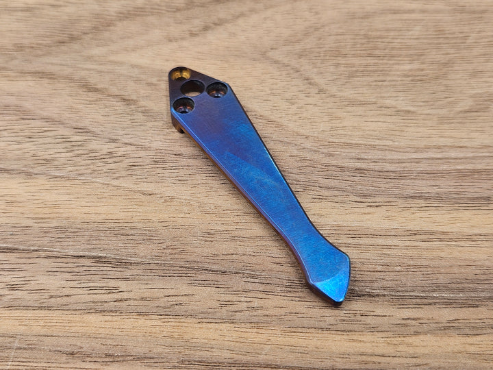 CLR Clip Spyderco Shaman<br>Titanium Standard - Spidy Tip Flamed