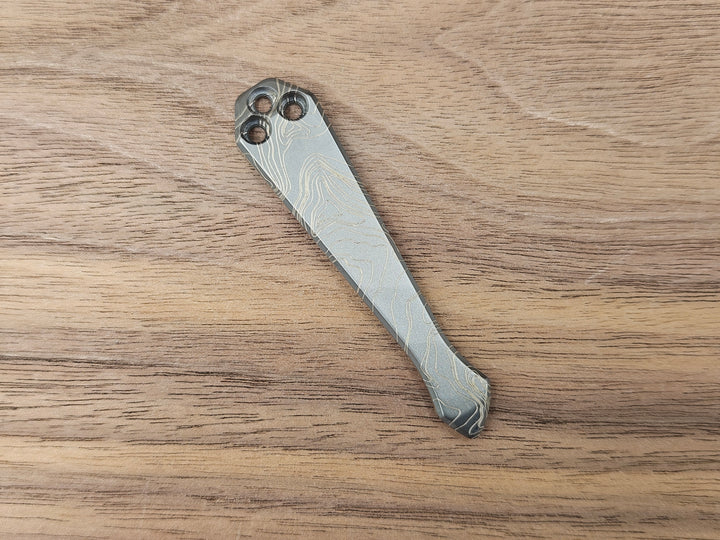 CLR Clip Spyderco Models<br>Titanium Standard - Spidy Tip Topo Black