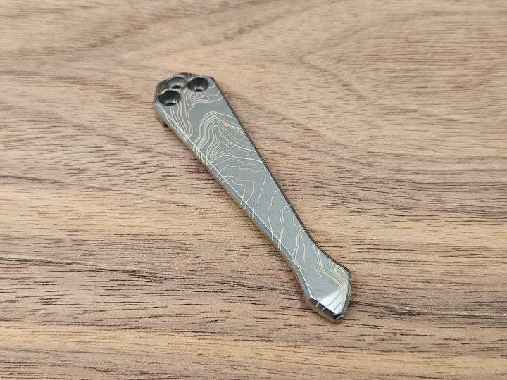 CLR Clip Spyderco Models<br>Titanium Standard - Spidy Tip Topo Black