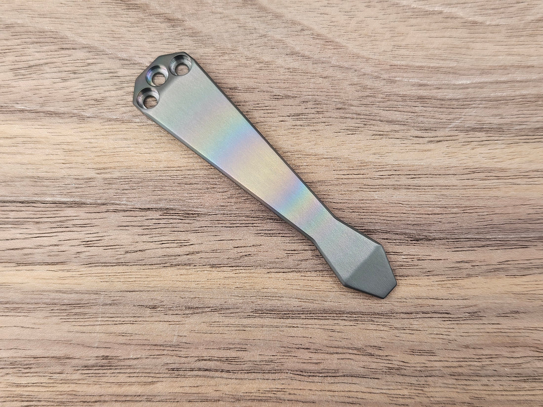 CLR Clip Benchmade Models<br>Zirconium Standard - Diamond Tip Oil Slick