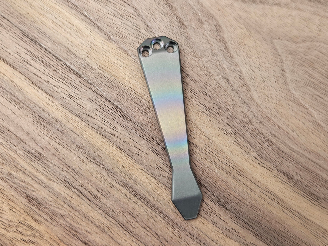CLR Clip Benchmade Models<br>Zirconium Standard - Diamond Tip Oil Slick