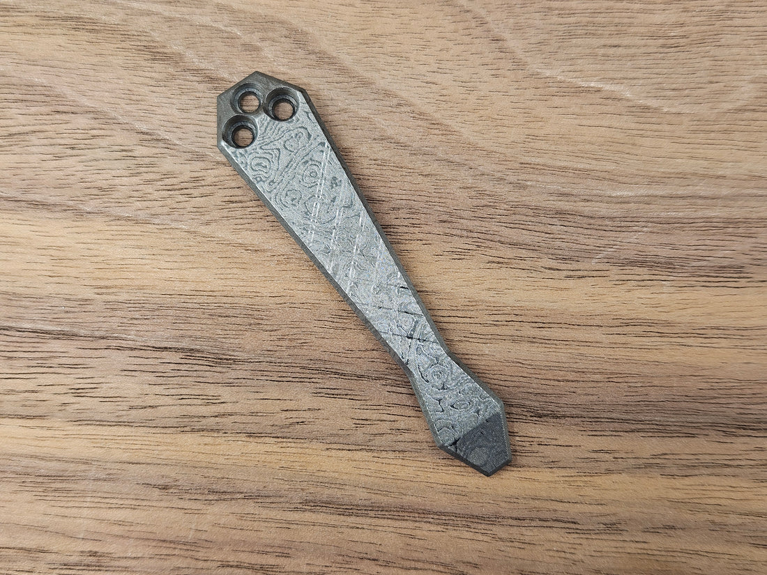 CLR Clip Spyderco Models<br>Titanium Frag - Diamond Tip Alien Black