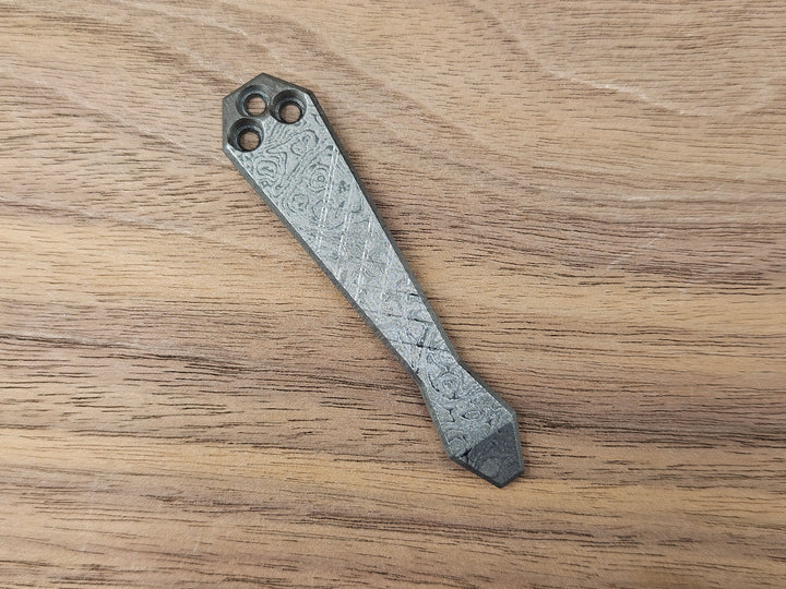 CLR Clip Spyderco Models<br>Titanium Frag - Diamond Tip Alien Black