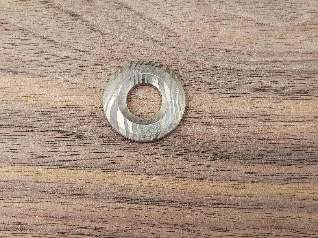 CLR Lanyard Bead 1 inch<br>Titanium Beskar Mandalorian