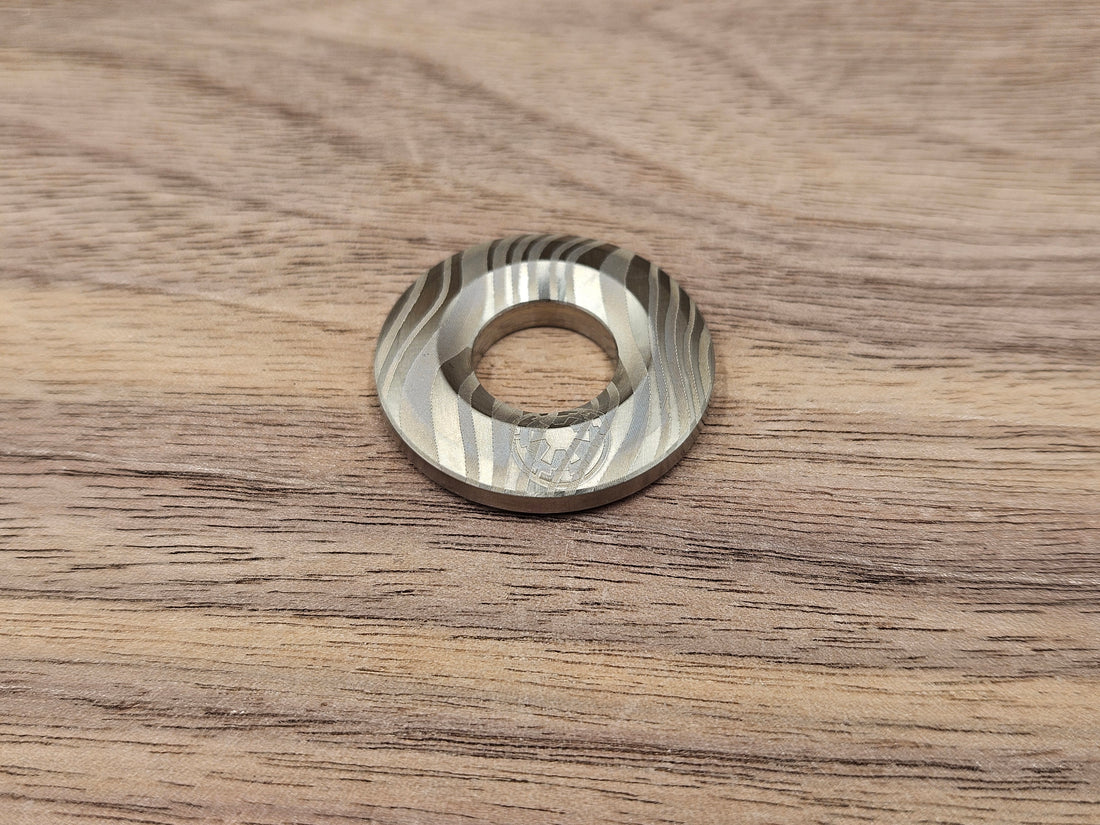 CLR Lanyard Bead 1 inch<br>Titanium Beskar Mandalorian