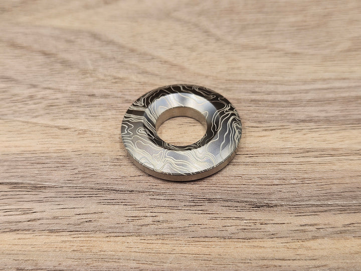 CLR Lanyard Bead 1 inch<br>Titanium Topo Black