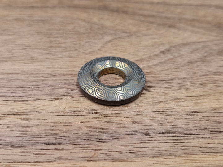 CLR Lanyard Bead 1 inch<br>Titanium Honeycomb Gold
