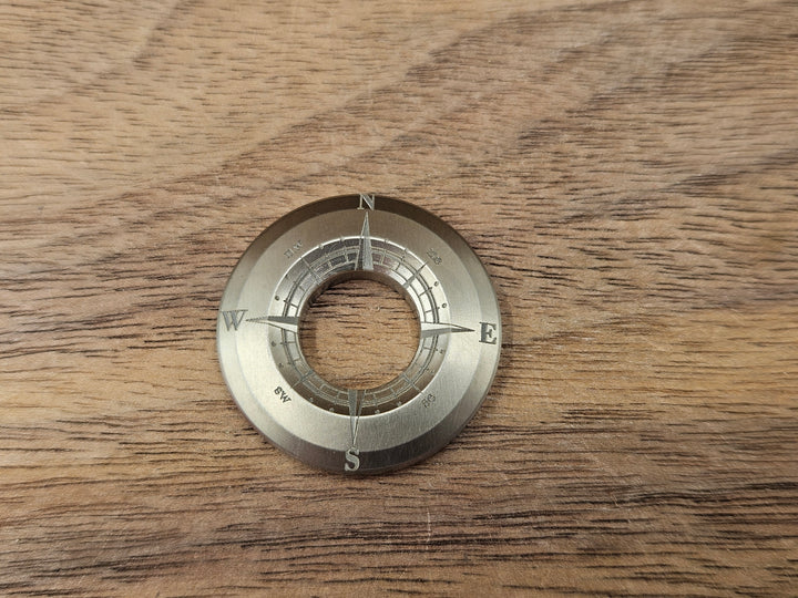 CLR Lanyard Bead 1 inch<br>Titanium Compass
