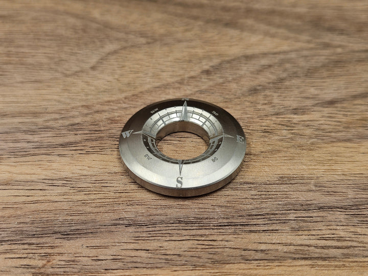 CLR Lanyard Bead 1 inch<br>Titanium Compass
