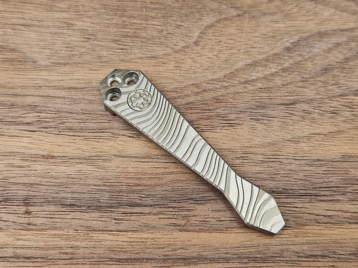 CLR Clip Spyderco Models<br>Titanium Standard - Diamond Tip Beskar Mandalorian