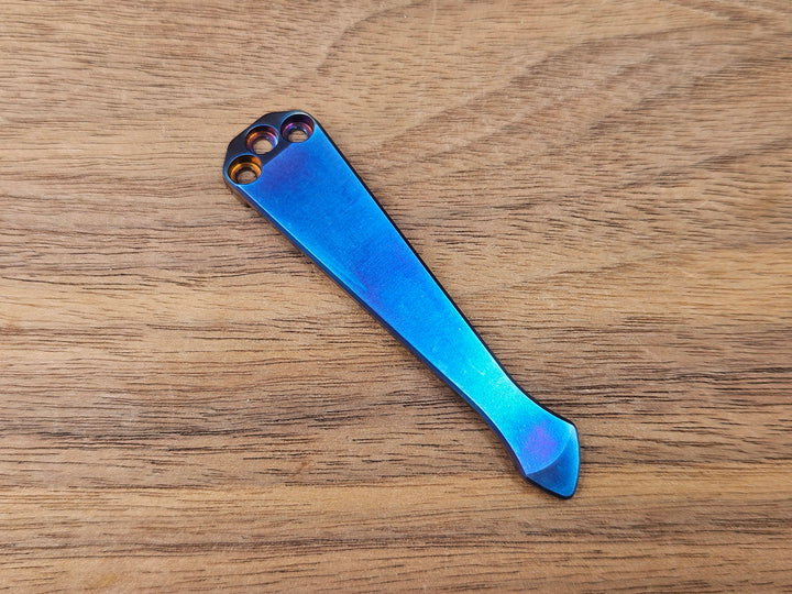 CLR Clip Benchmade Models<br>Titanium Standard - Spidy Tip Flamed