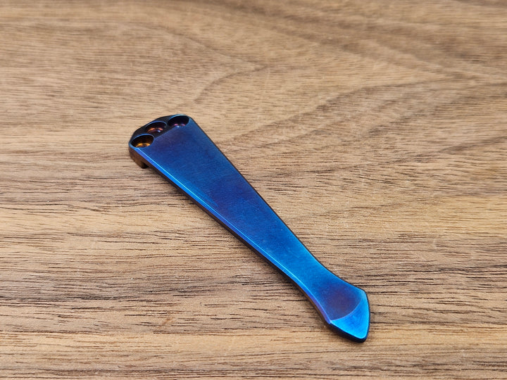 CLR Clip Benchmade Models<br>Titanium Standard - Spidy Tip Flamed