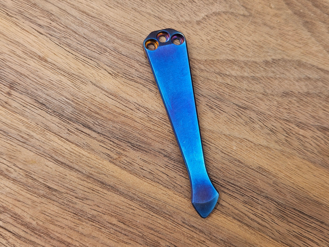 CLR Clip Benchmade Models<br>Titanium Standard - Spidy Tip Flamed
