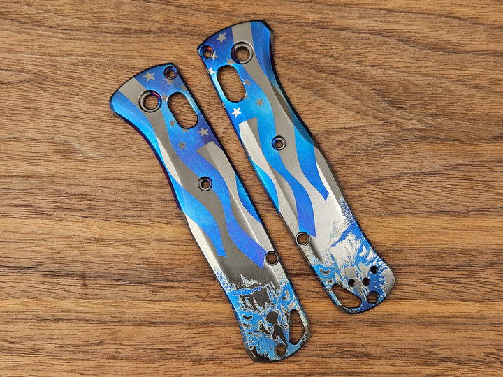 CLR Benchmade Bugout 535<br>Titanium Standard<br>4th Eagle Flamed