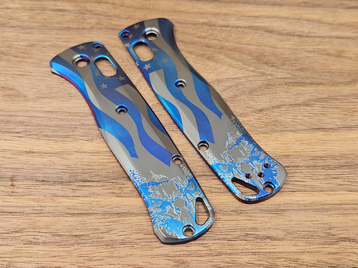 CLR Benchmade Bugout 535<br>Titanium Standard<br>4th Eagle Flamed