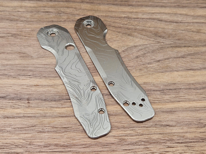 CLR Spyderco Smock 2.0<br>Titanium Standard Topo