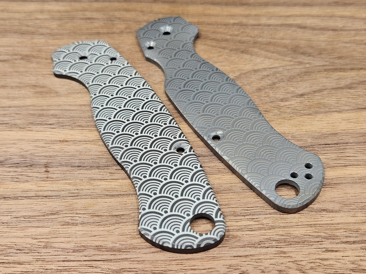 CLR Spyderco Paramilitary 2<br>Zirconium Standard Seigaiha