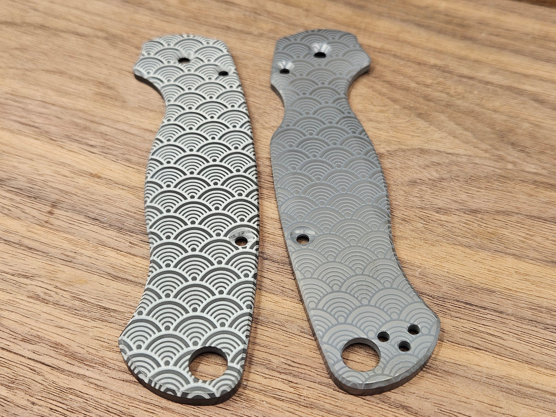 CLR Spyderco Paramilitary 2<br>Zirconium Standard Seigaiha