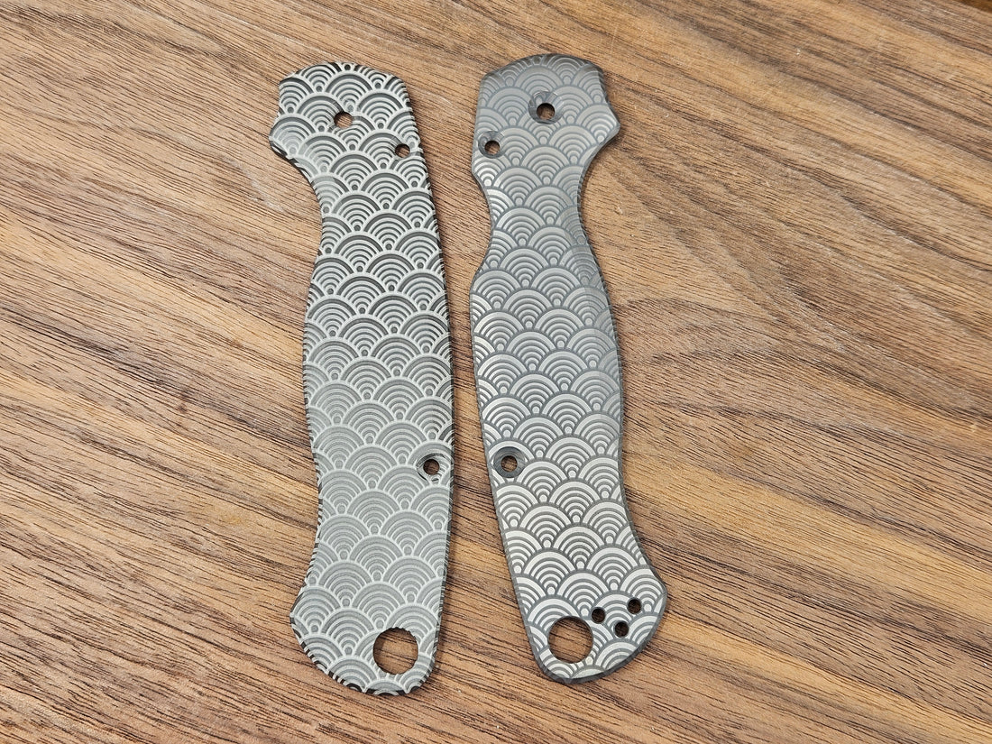 CLR Spyderco Paramilitary 2<br>Zirconium Standard Seigaiha
