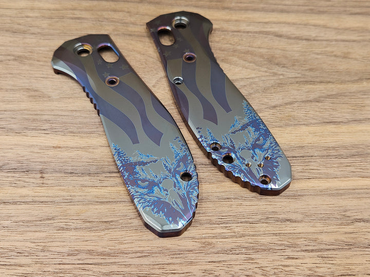 CLR Benchmade Griptilian 550<br>Titanium Standard<br>4th Eagle Flamed