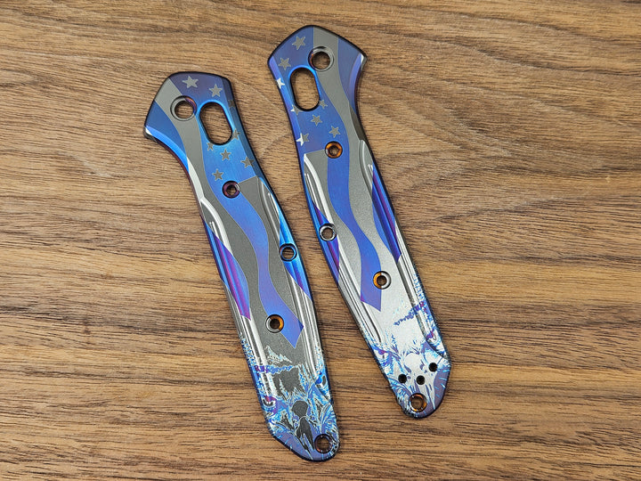 CLR Benchmade 940 Osborne<br>Titanium Standard 4th Eagle Flamed