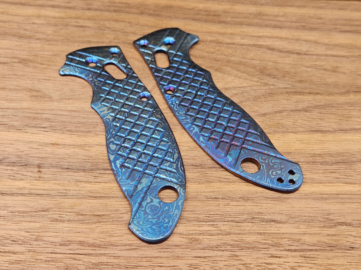 CLR Spyderco Manix 2<br>Titanium Frag<br>Alien Flamed